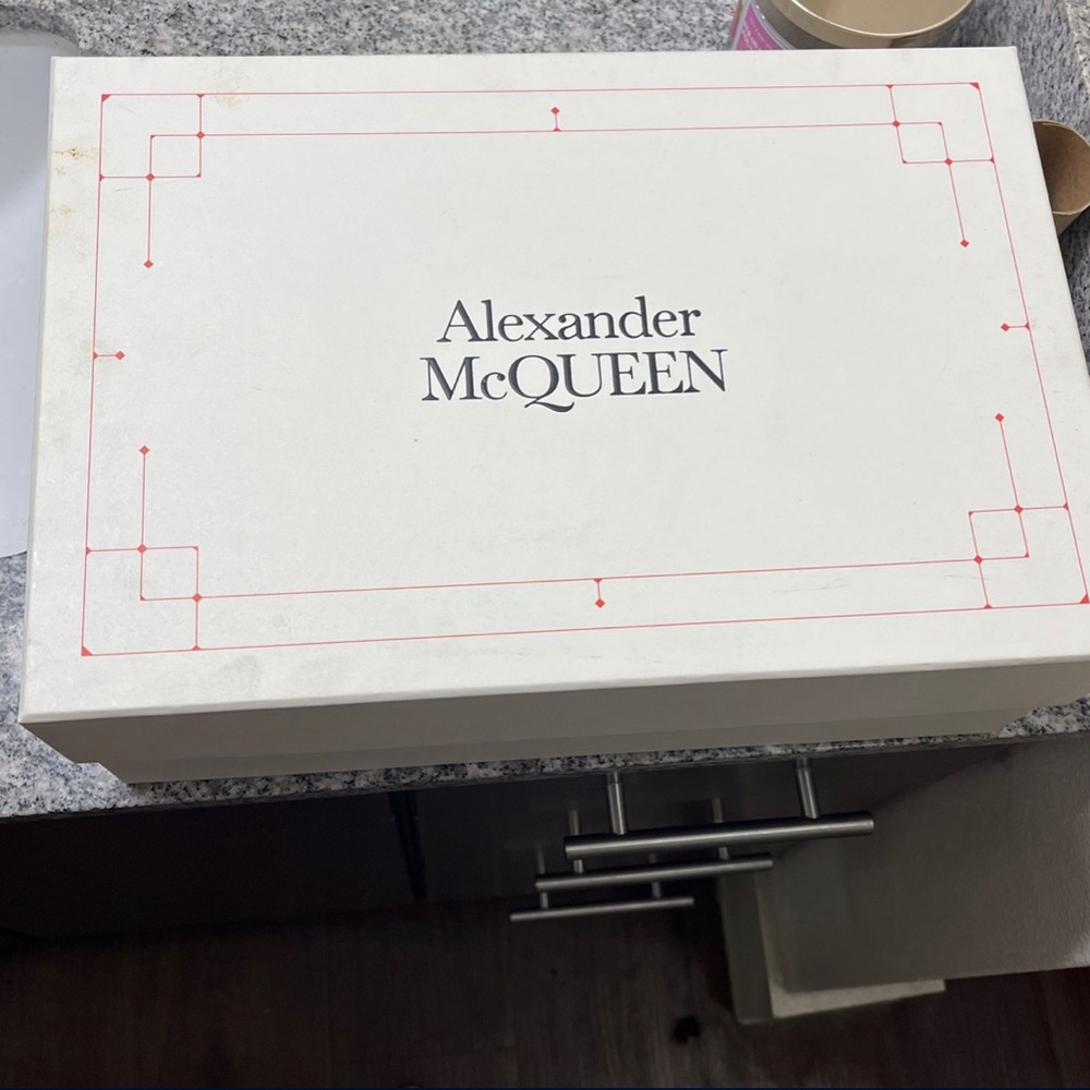 Black & white snake skin Alexander McQueens